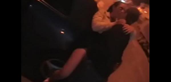  Caught fucking in public on the street and in the car